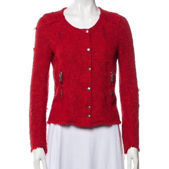 IRO Distressed Knit Jacket - Picture 2 of 3